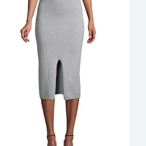 Free People Gray skyline midi Skirt - Picture 1 of 5